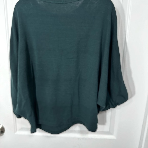 Amaryllis Cotton Polyester Black Bat Sleeve Sweater Size XL - Picture 2 of 5